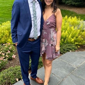 Windsor Floral Mauve Dress